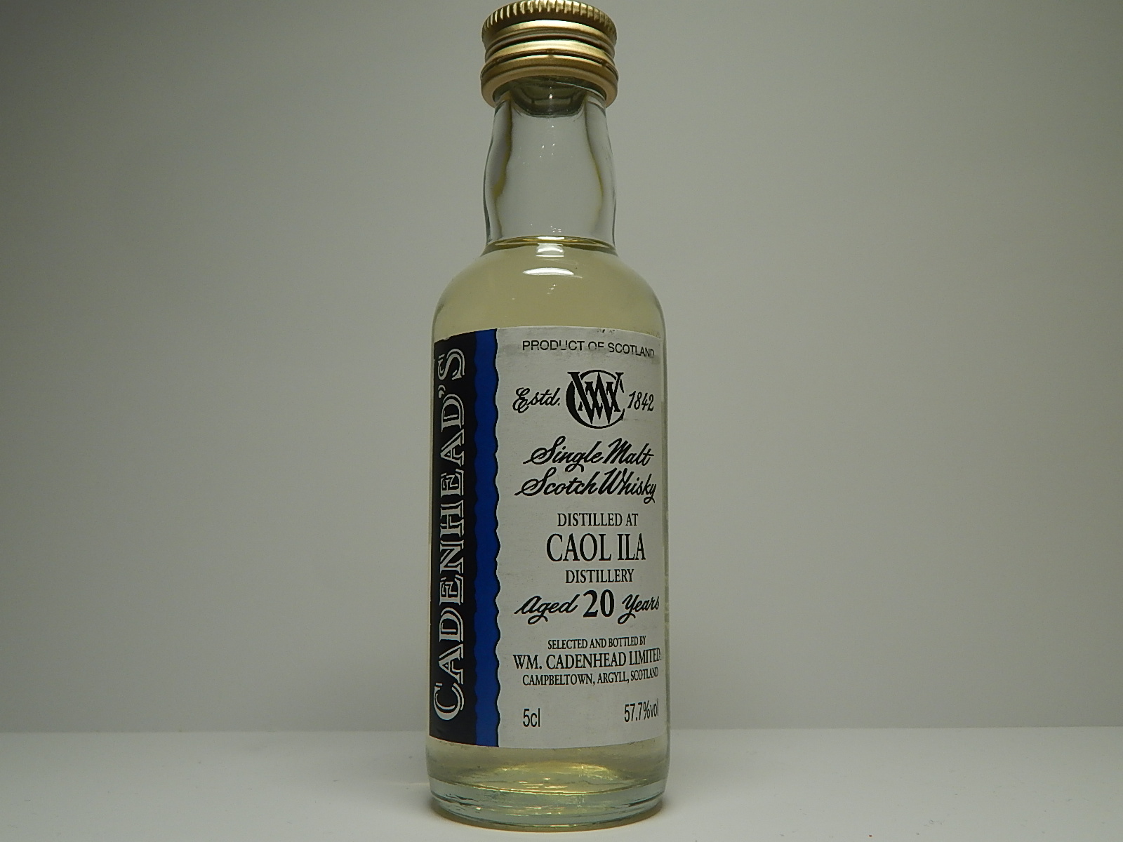 SMSW 20yo "Cadenhead´s" 5cl 57,7%vol